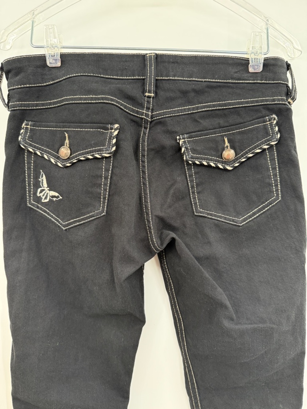 ISABEL MARANT Western Inspired Embroidered Black Denim Size 38 - Picture 3 of 10